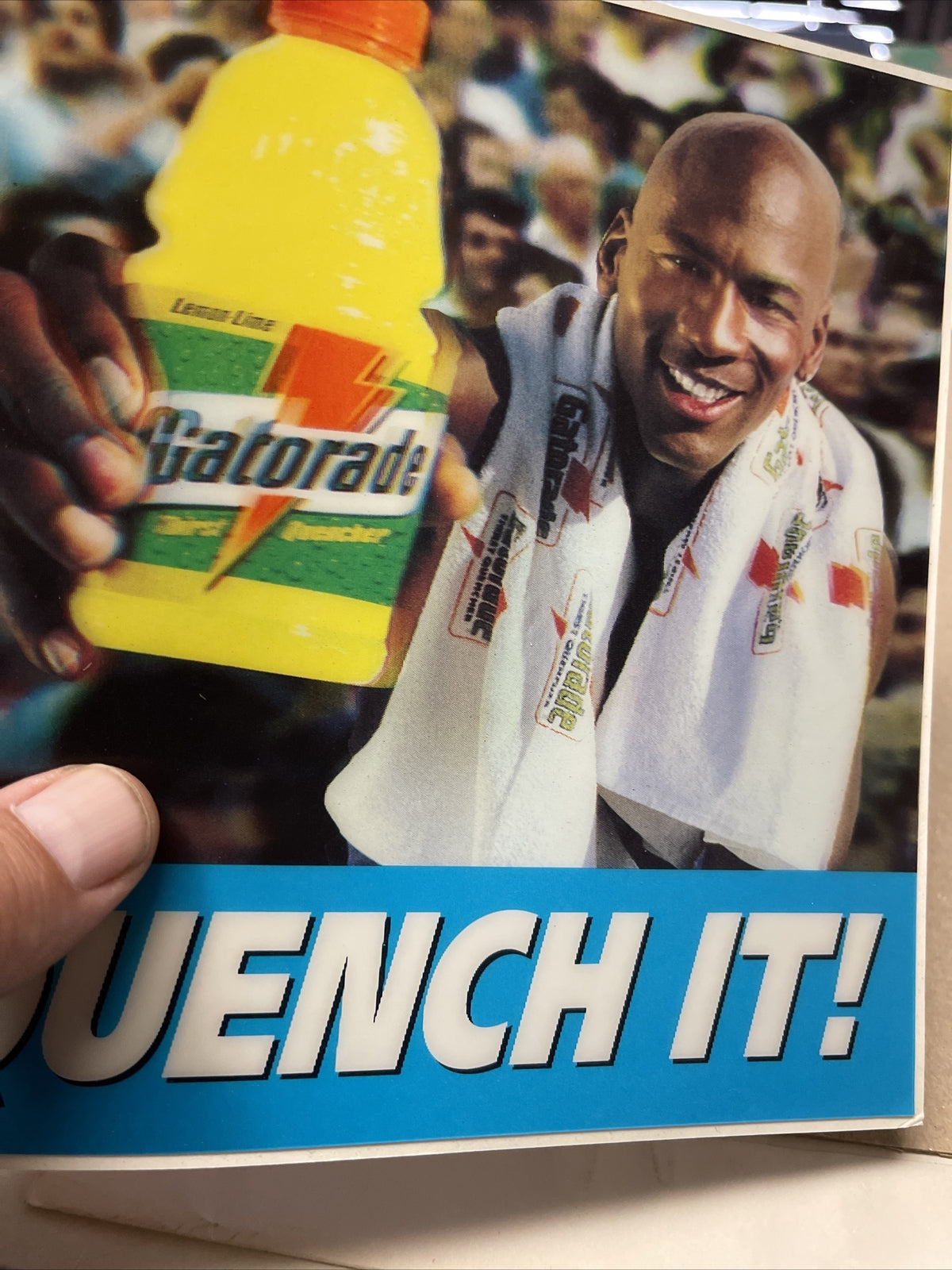Extremely RARE Michael Jordan 1994 3D Promo Sticker Card 1994 Gatorade2