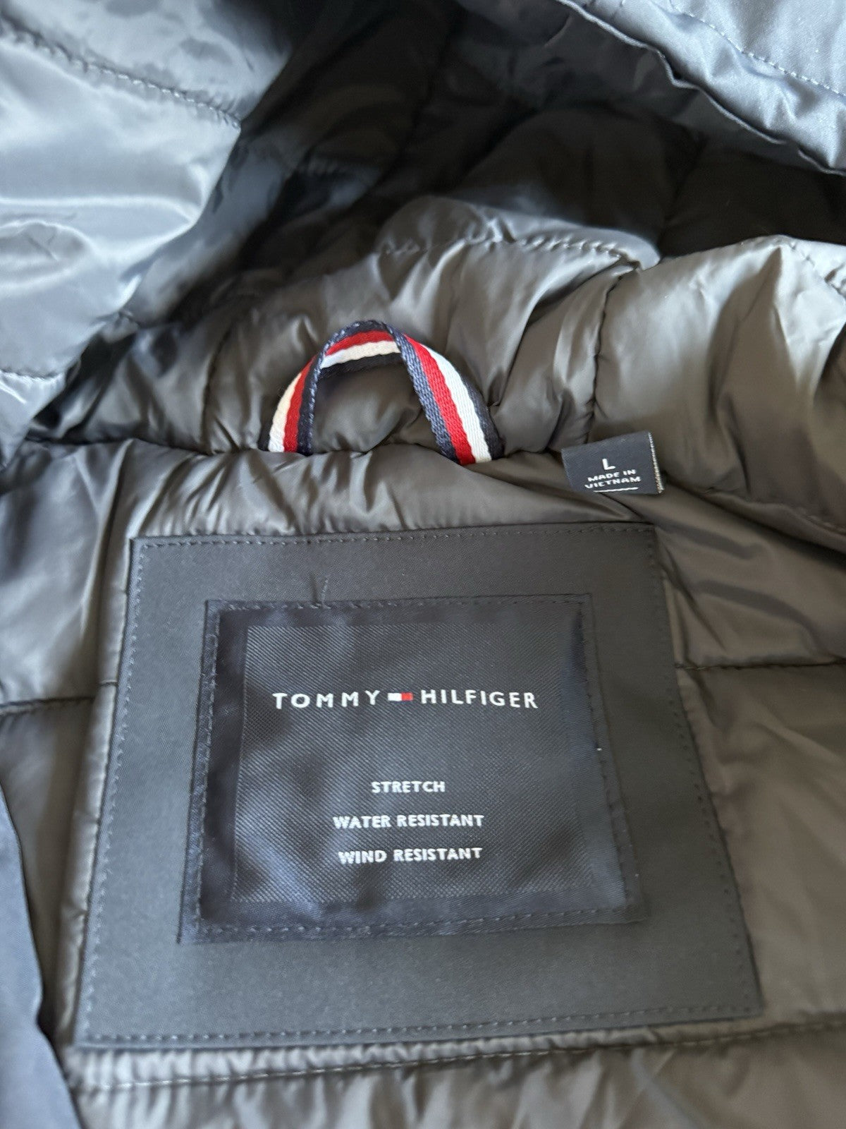 Black Tommy Hilfiger windbreaker jacket  Size L 4