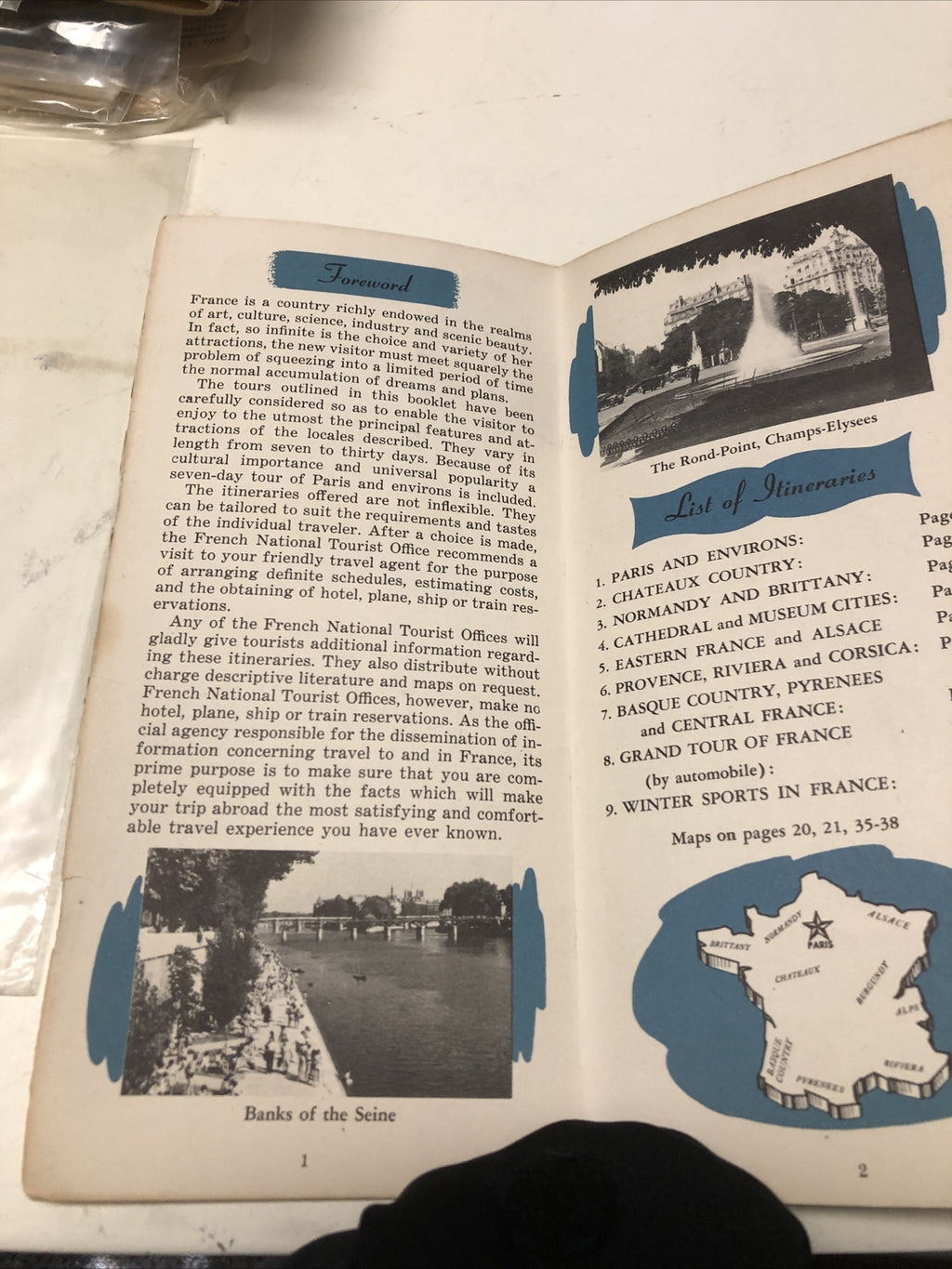 Rare Vintage How To See Paris France Tourist Booklet National Tourist Office2