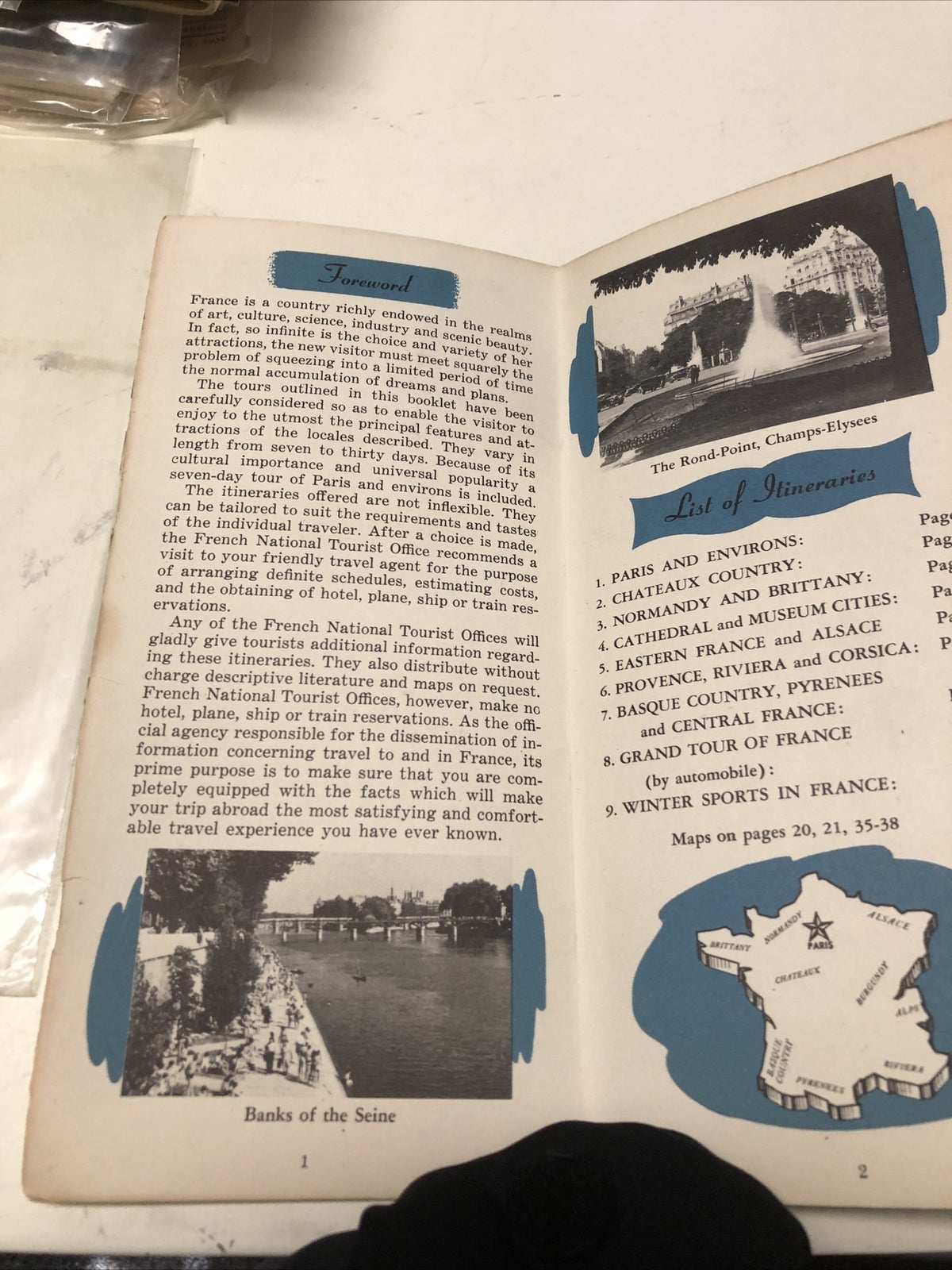 Rare Vintage How To See Paris France Tourist Booklet National Tourist Office2