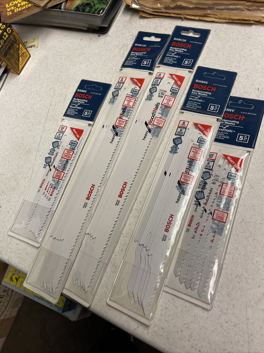 NEW 25pc. RECIPROCATING SAW  BLADES Lot  BOSCH6
