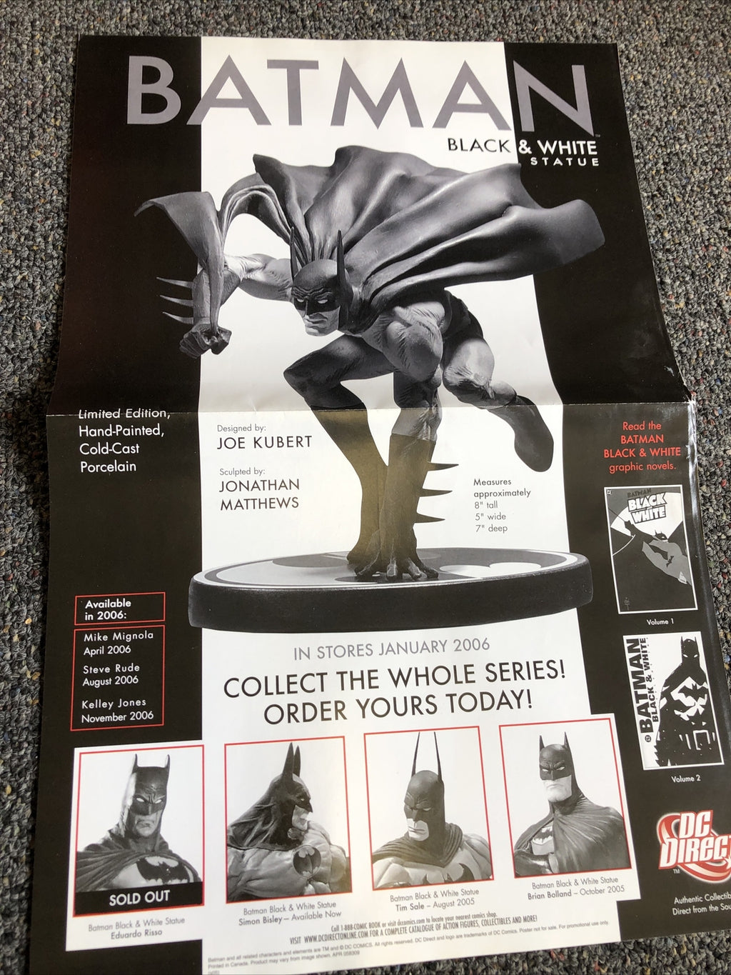 Batman Black and White Advertisement Poster0