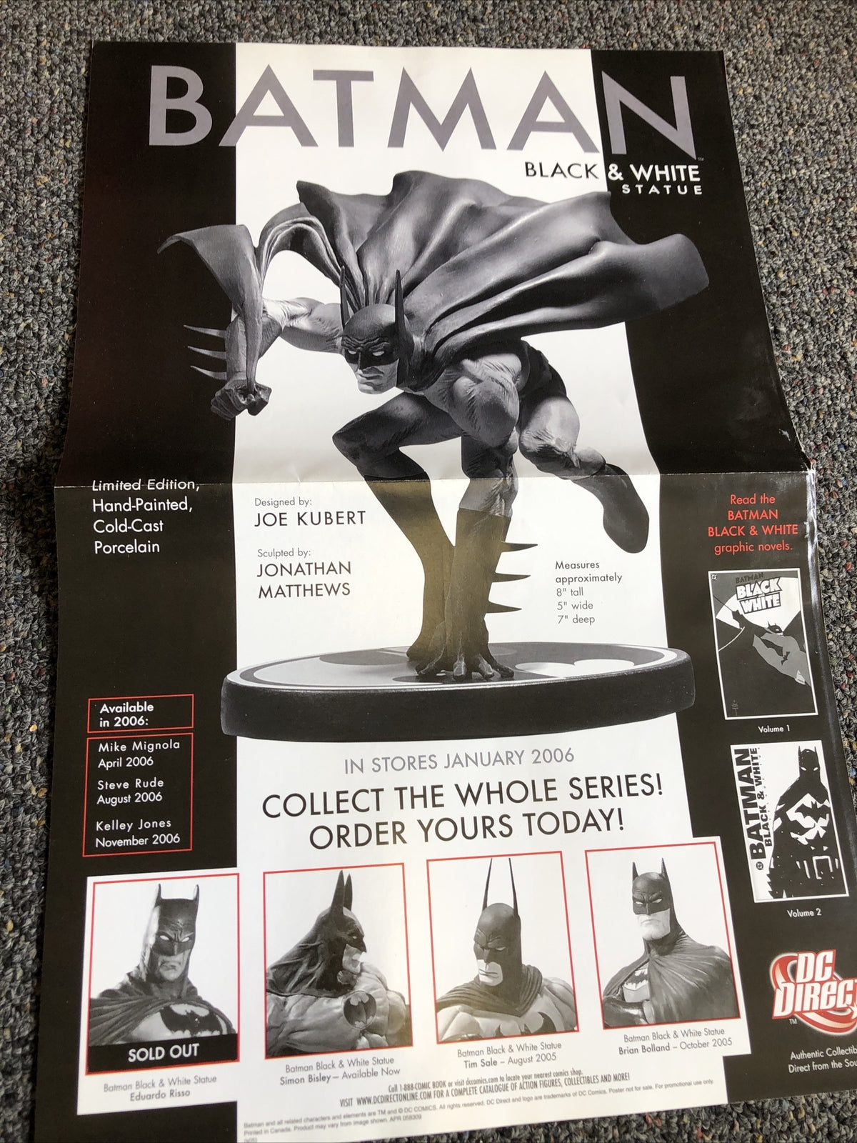 Batman Black and White Advertisement Poster0