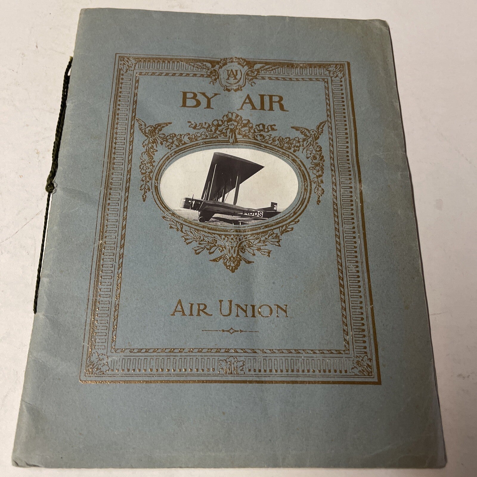 1924 Air Union By Air AIRLINE TIMETABLE  Brochure Aviation History Book0