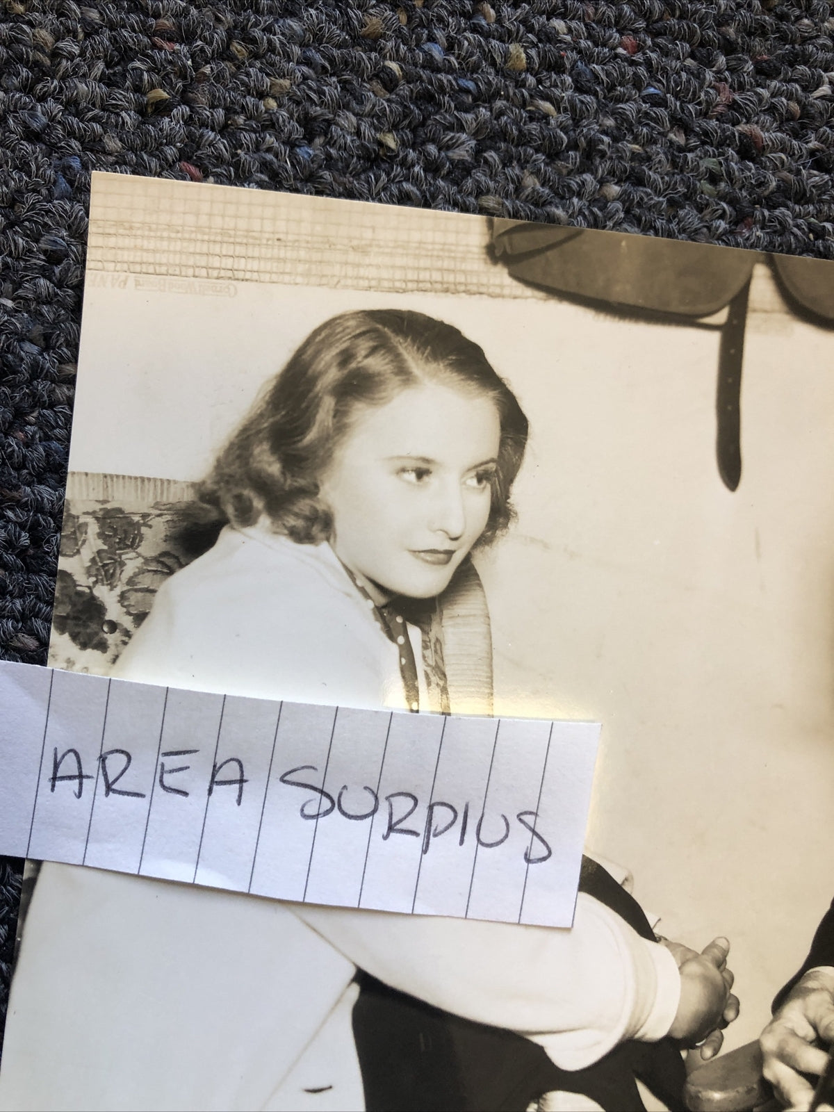 Rare Original Unpublished Of Barbara Stanwyck & Ukulele Ike 6.5”x5.5” Candid2