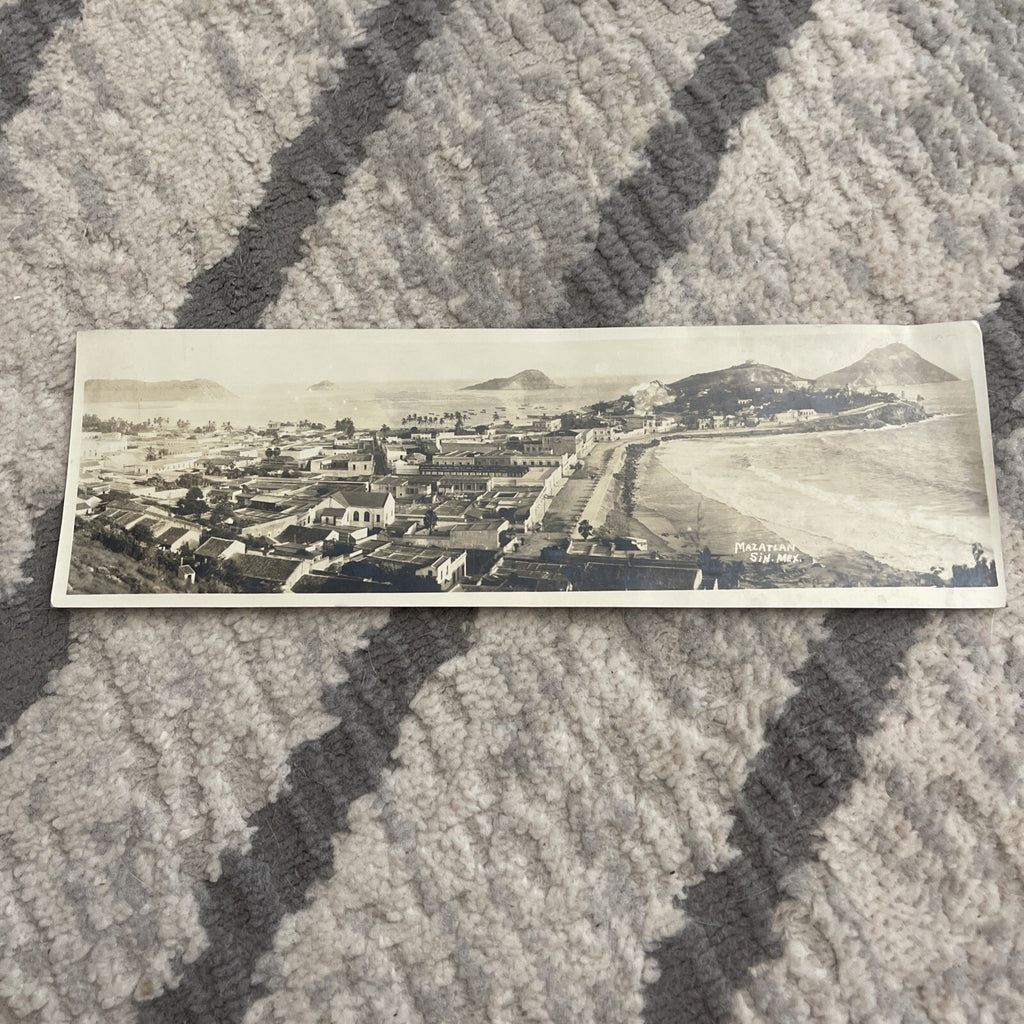 Sinaloa Mexico Postcard Birdseye View of Mazatlan c1920's Antique RPPC Photo0