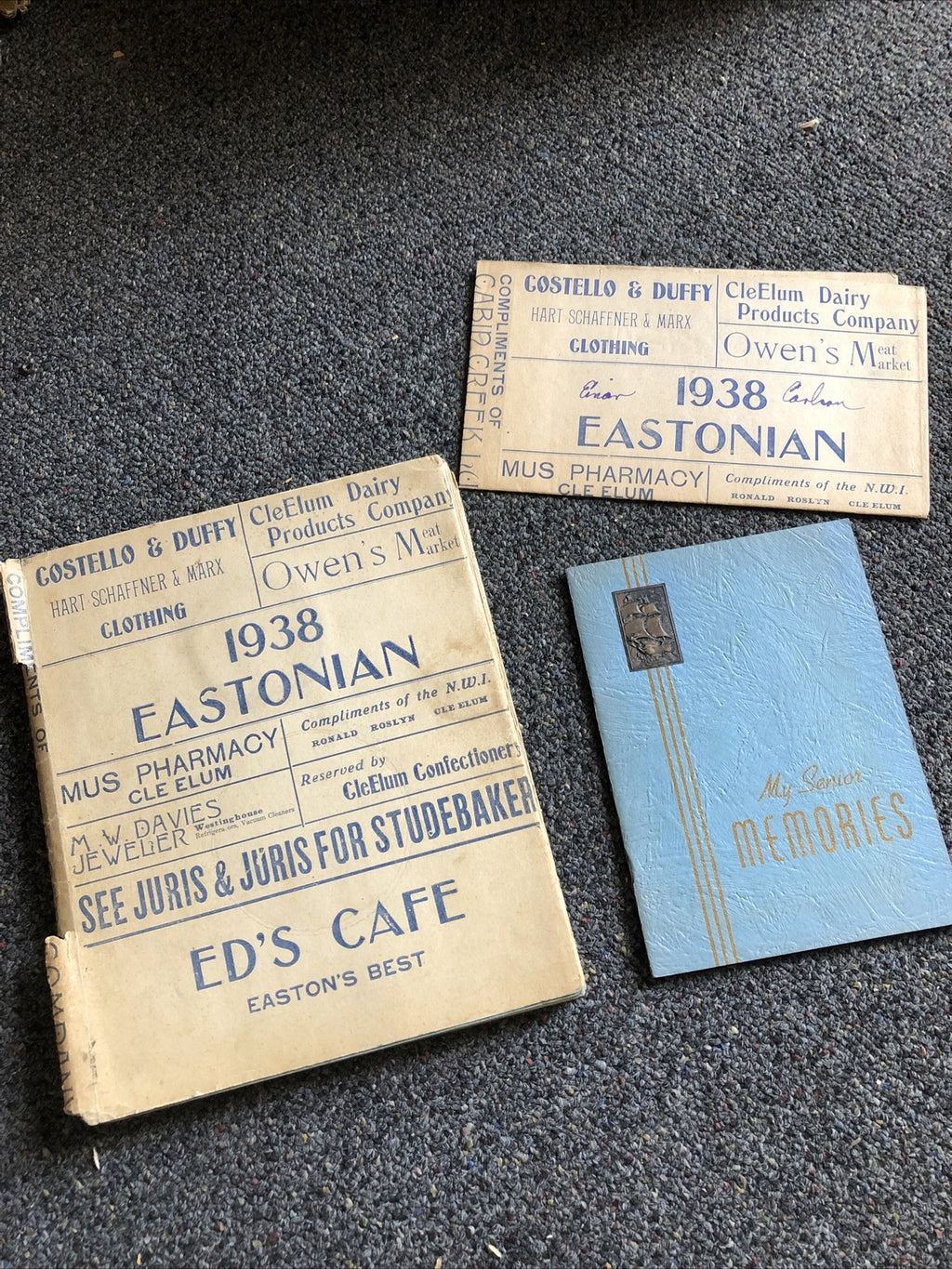 Rare 1938 Eastonian High School Yearbook With Original Photos0