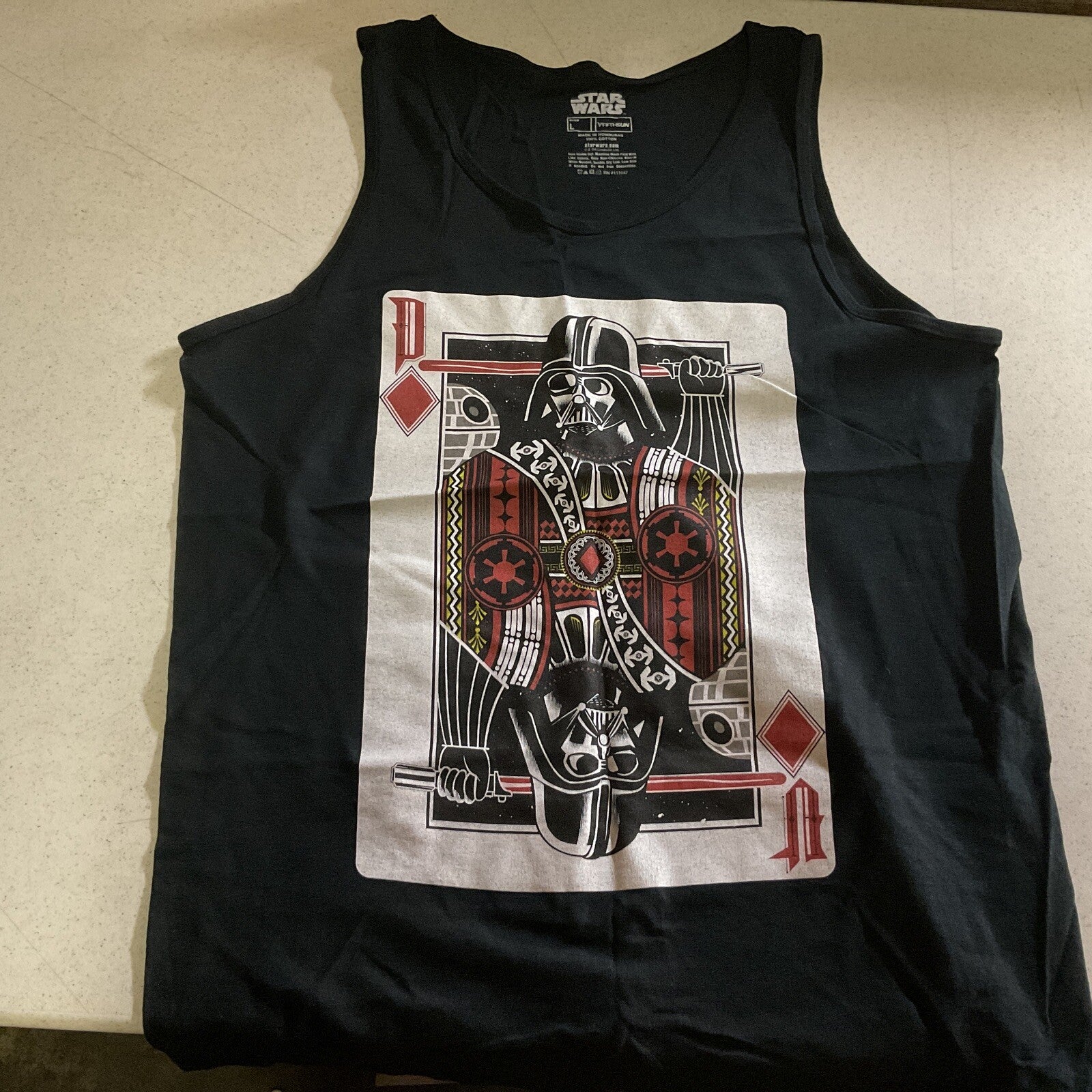 fifth sun tank top star wars graphic mens tank Top Size Large0