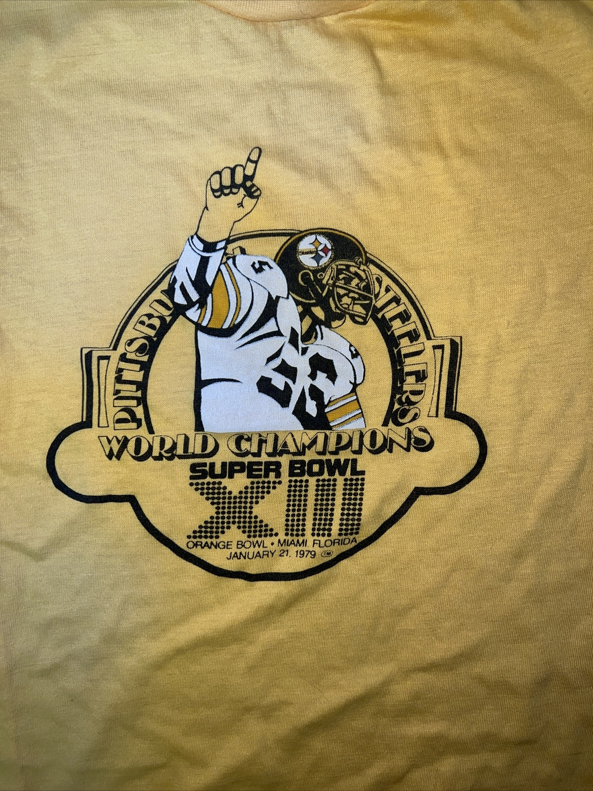 Pittsburgh Steelers World Champions Super Bowl 1979 Vintage Shirt XS? Kids ? 0