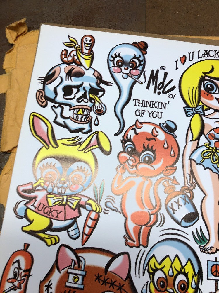 Mitch OConnell “Thinkin Of You”  Flash Art Sheet No Sticker 2001 Rare!2