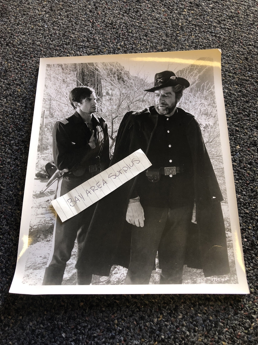 RARE Original Photo Of George Hamilton & Richard Boone Candid 10”x8”0