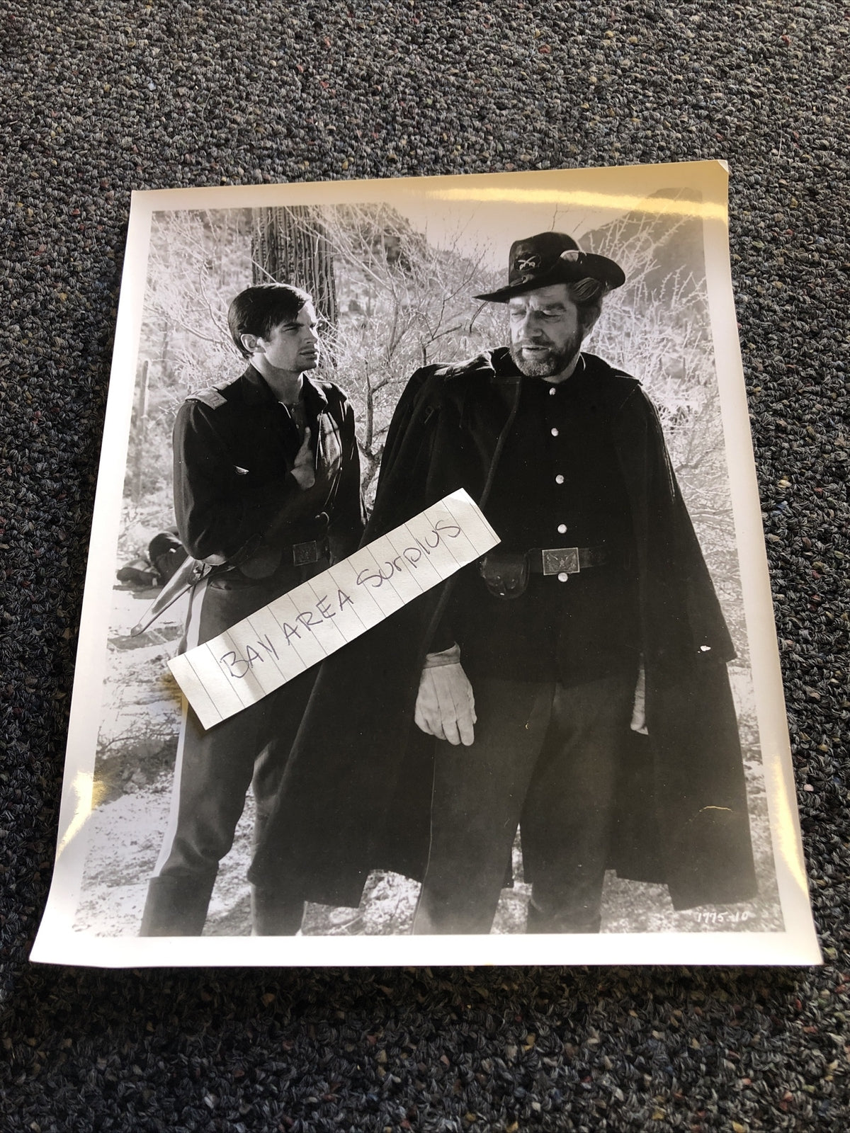RARE Original Photo Of George Hamilton & Richard Boone Candid 10”x8”0
