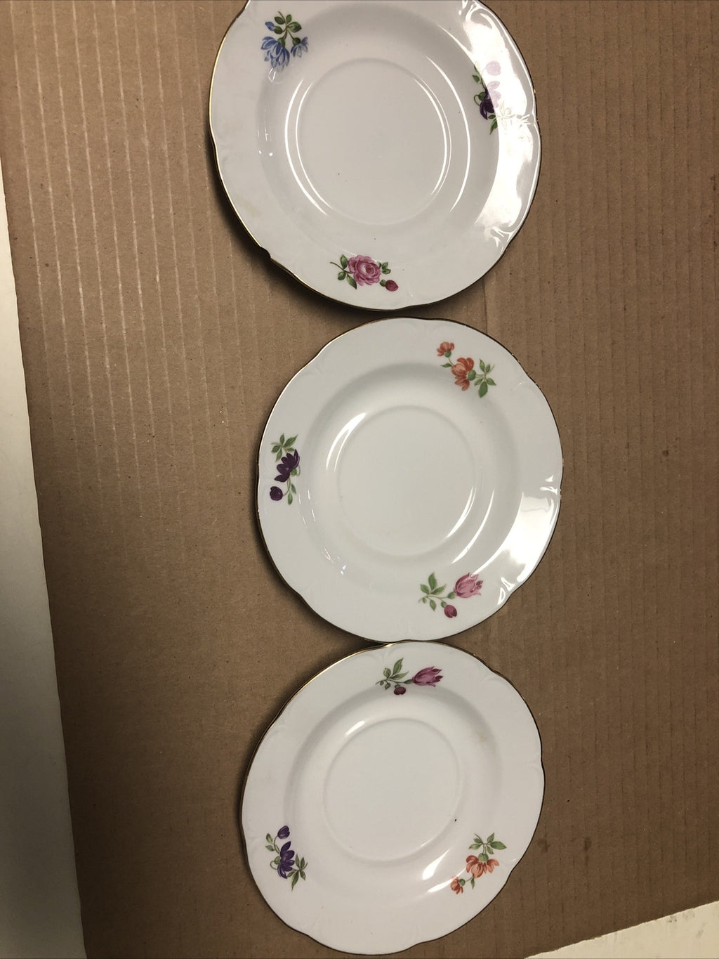 Vintage Lot Of 3 Jlmena Henneberg Plates German Democratic Republic 5.5”0