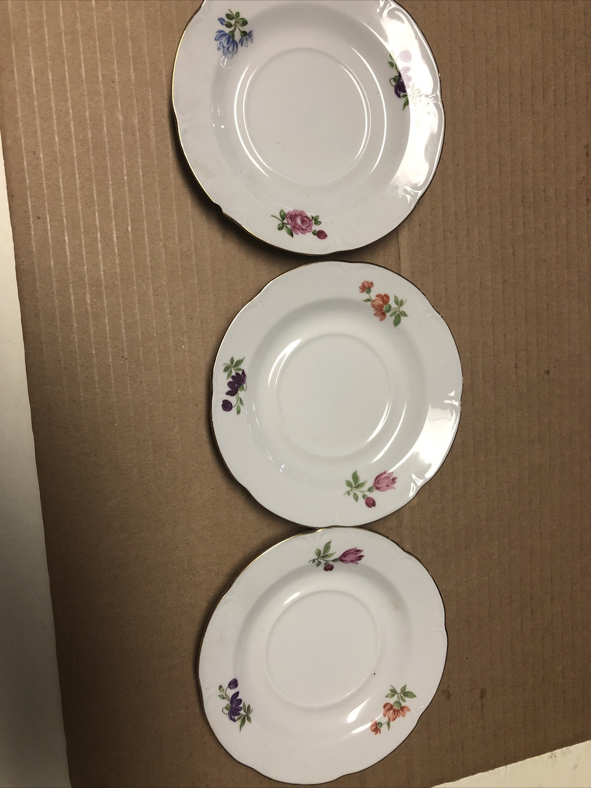 Vintage Lot Of 3 Jlmena Henneberg Plates German Democratic Republic 5.5”0