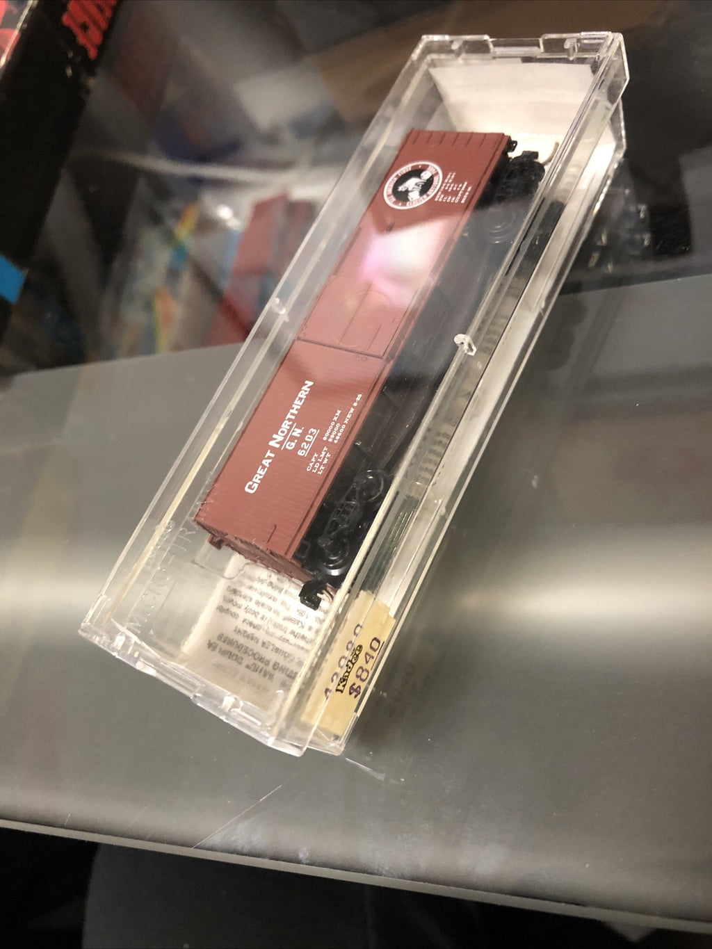 Micro-Trains 42080 N GN 40' Dbl. Sheathed Single Door Wood Boxcar NIB3