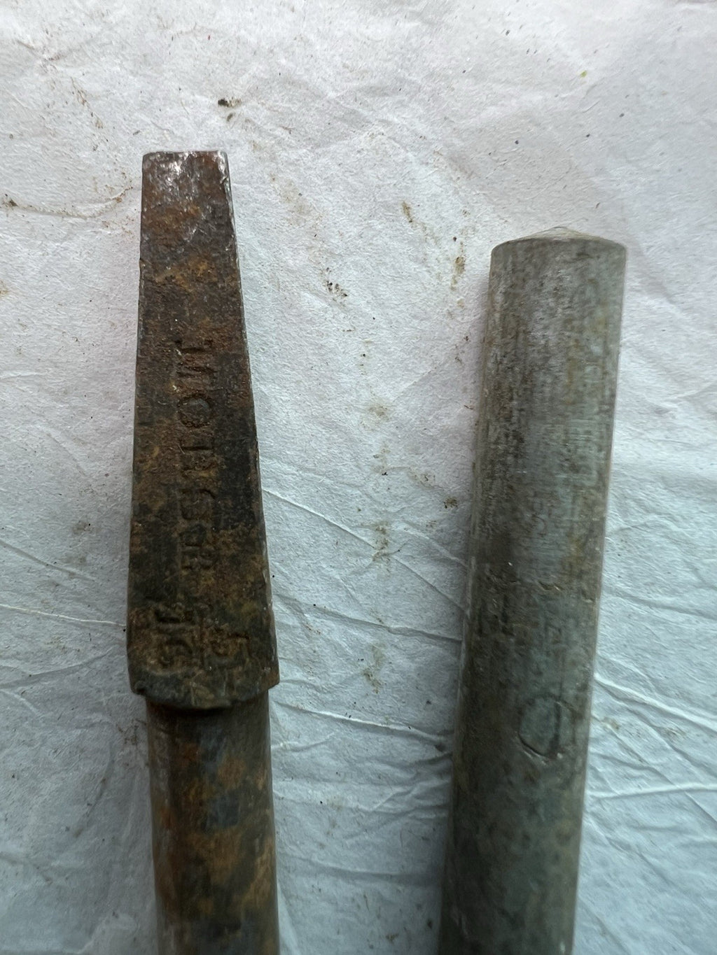 Vintage 6pc Mixed HSS Drill Bit Lot USA Made 7/16" 19/32" S&D Machinist Tools3