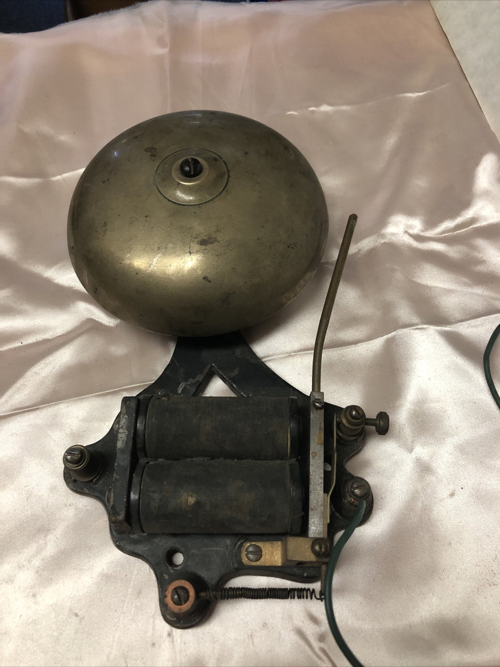 Antique Brass Boxing/Prize Fighting Gong Bell Needs To Be Rewired2