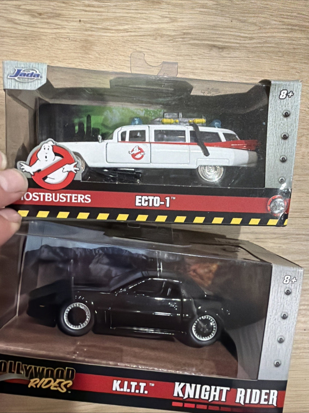 Jada 1:24 Hollywood Rides Knight Rider KITT + Ghostbusters Echo-1 NIB RARE0