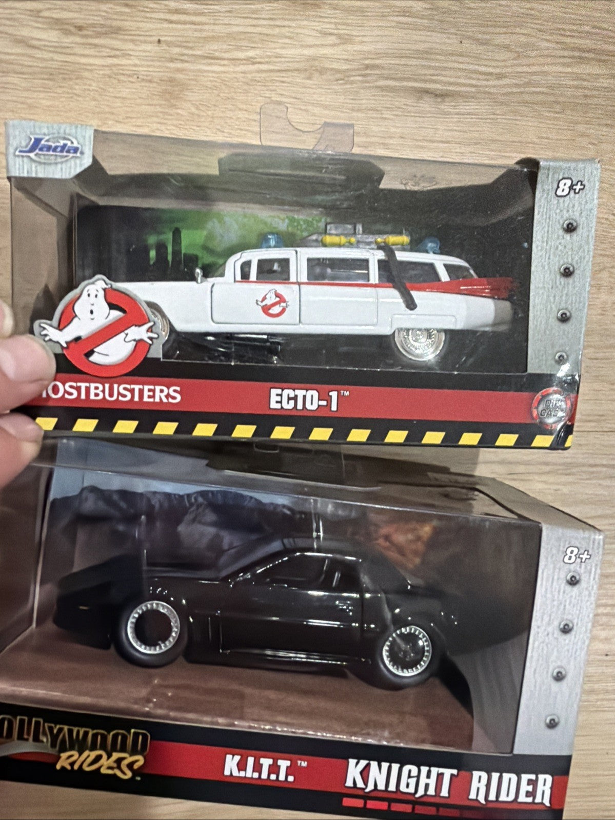 Jada 1:24 Hollywood Rides Knight Rider KITT + Ghostbusters Echo-1 NIB RARE0