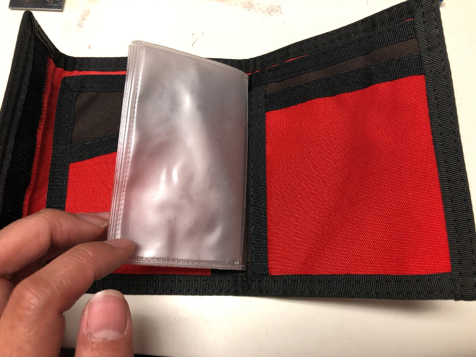 Vintage Hippie Peace And Rainbow Wallet Bib Deal Cards Red Wallet5