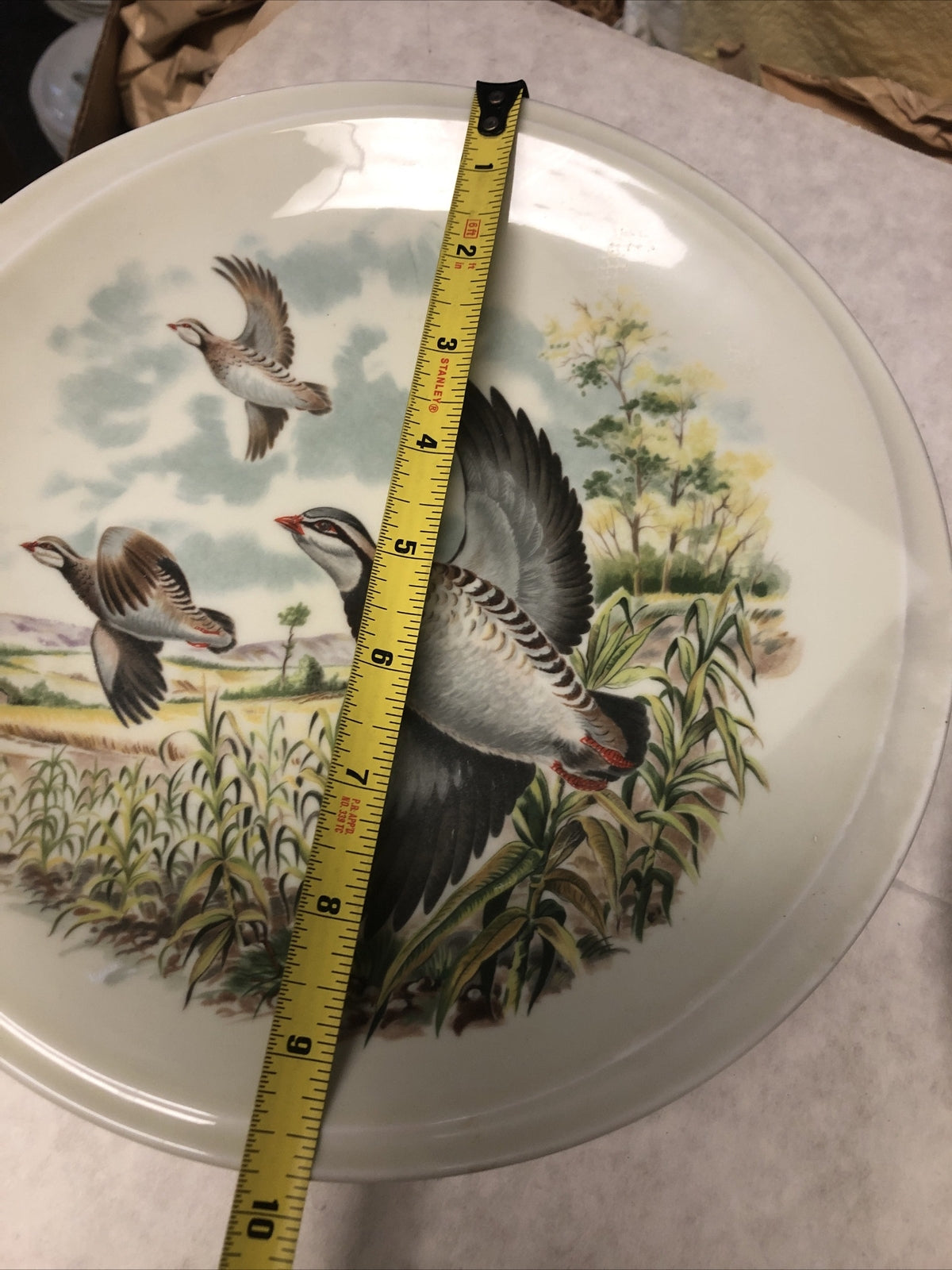 Lot Of 4 PORCELAINE DE SOLOGNE Plates Two 9” & Two 10”5