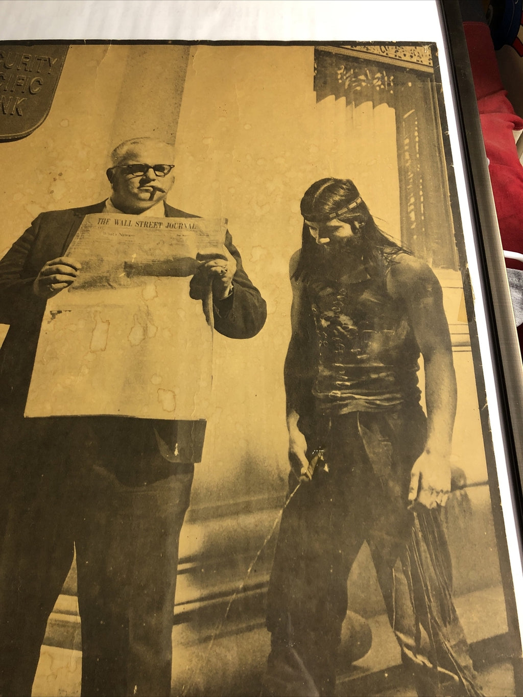 RARE original 1970 Anti war banks the coalition Berkley CA HIPPIE poster4