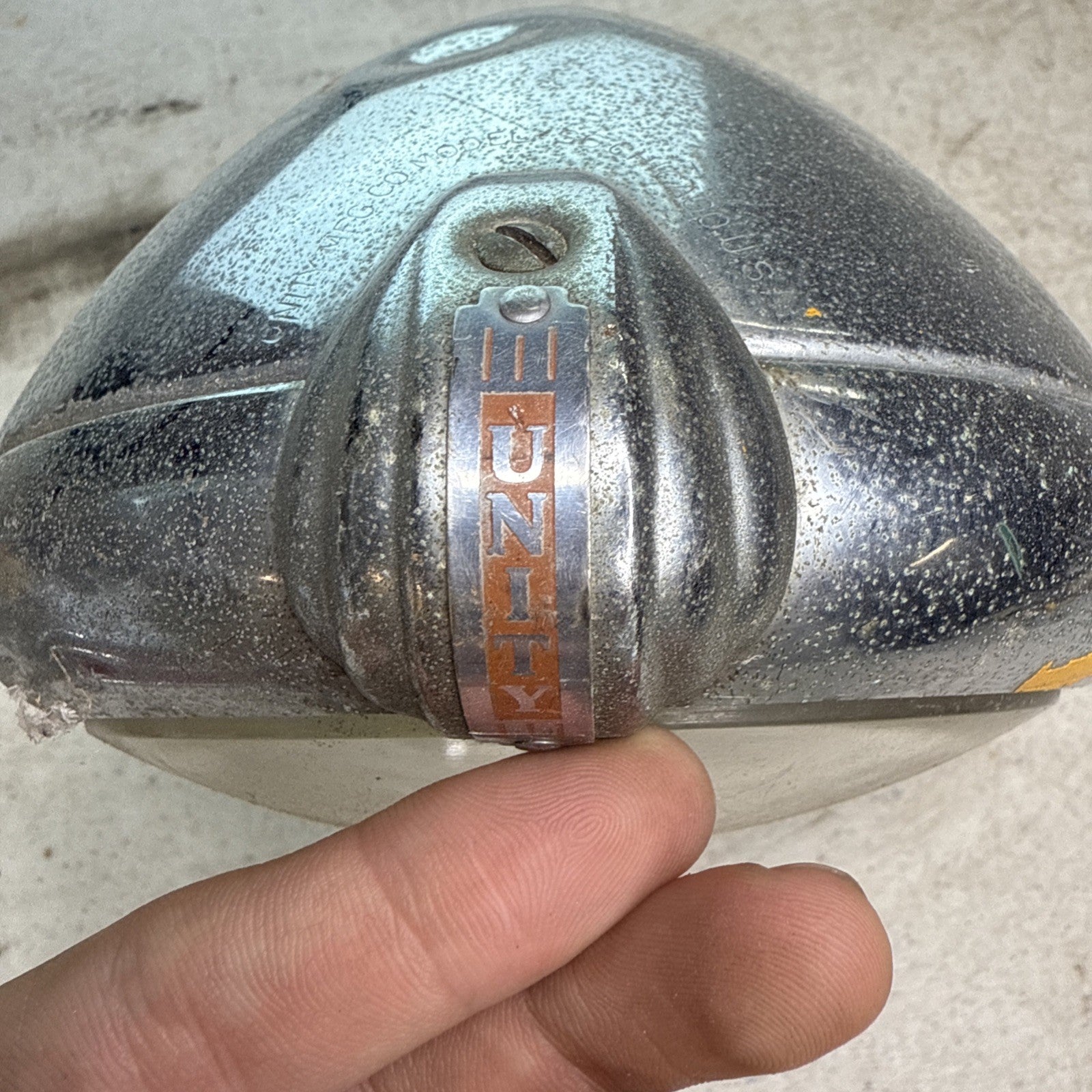 Nice vintage 1950's Unity car or truck spotlight , 5.5" bulb5