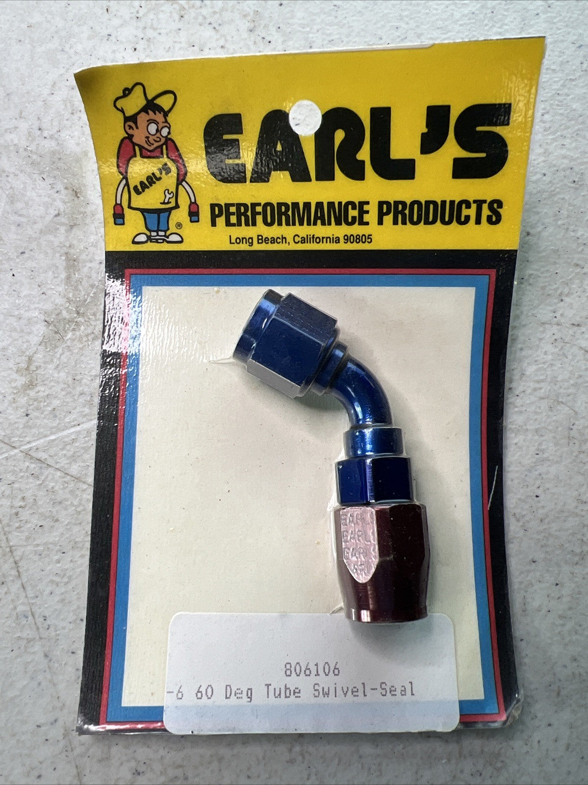 Earls Fitting Hose End Banjo 60 Degree Tube #8061060