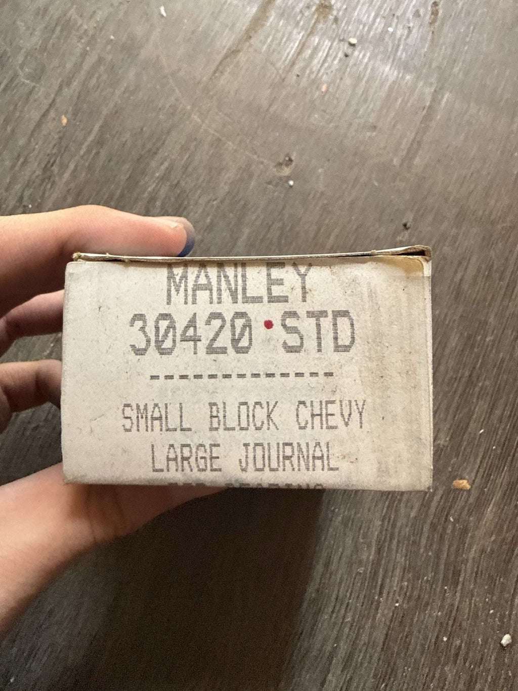 Manley 30420 STD Small Block Chevy SBC Large Journal Connecting Rod Bearings0