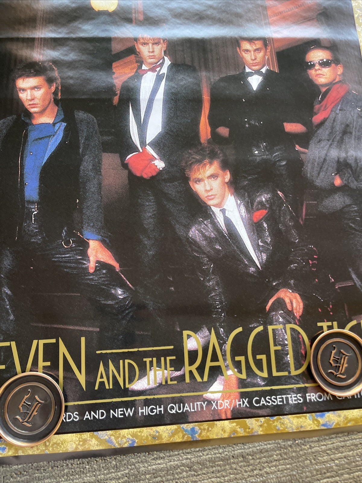 #175 1983 Duran Duran Ragged Tiger Record Store Promo Poster 24” X 35”9