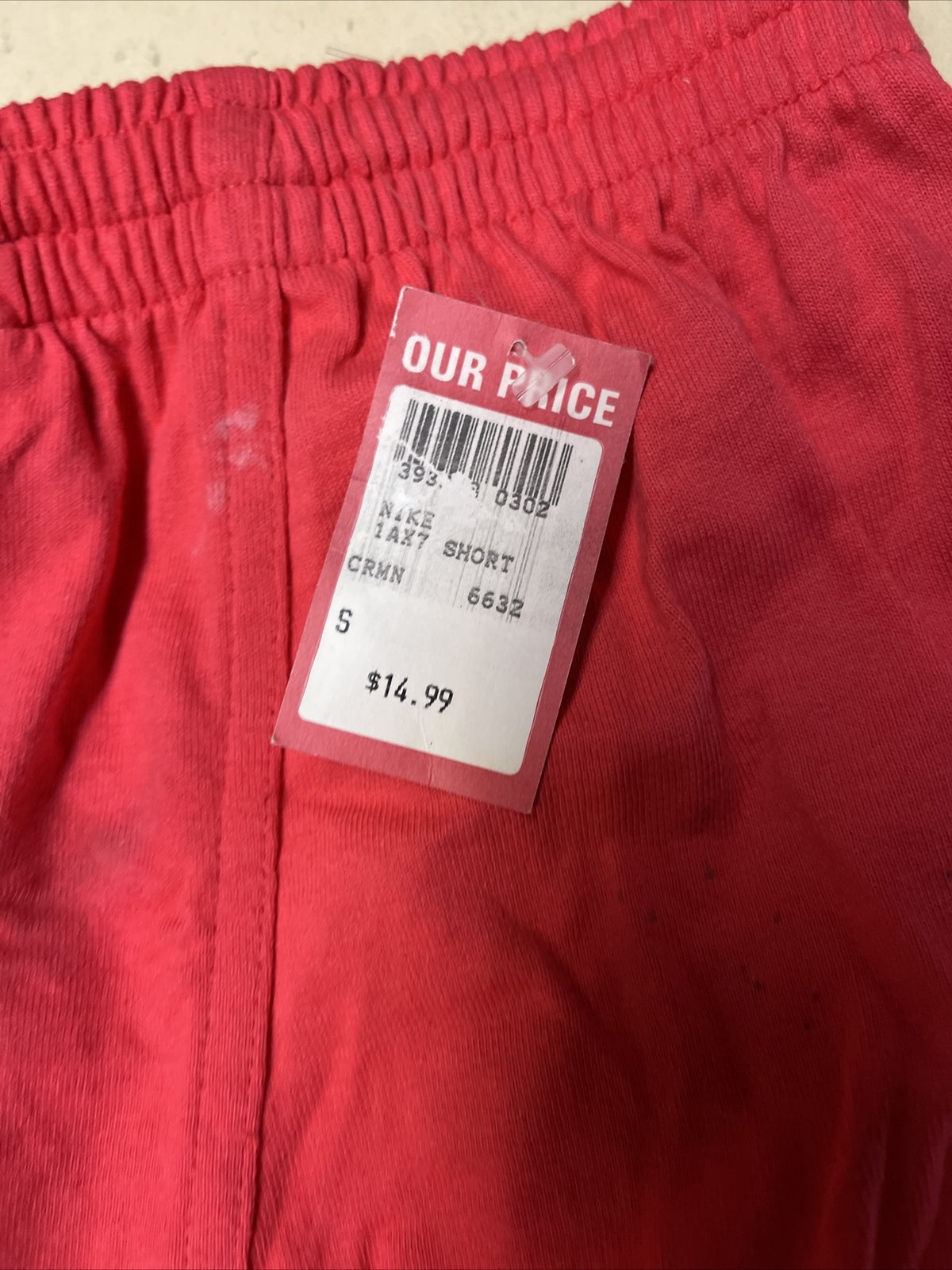 new old stock true vintage 1991  nike shorts Adult Size Small red w tags 4