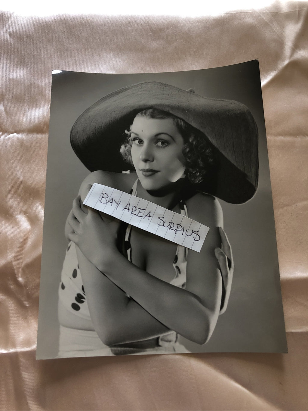 Rare Original Unpublished Photo Of Kathryn Marlowe Black/White 8.5”x6.5”0