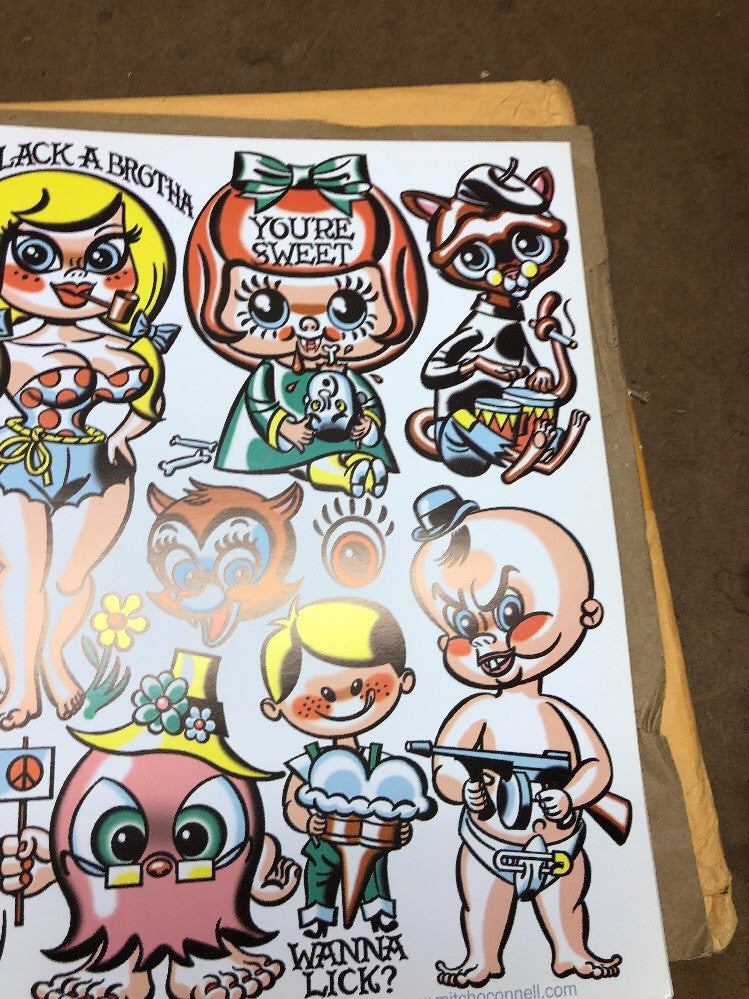 Mitch OConnell “Thinkin Of You”  Flash Art Sheet No Sticker 2001 Rare!6