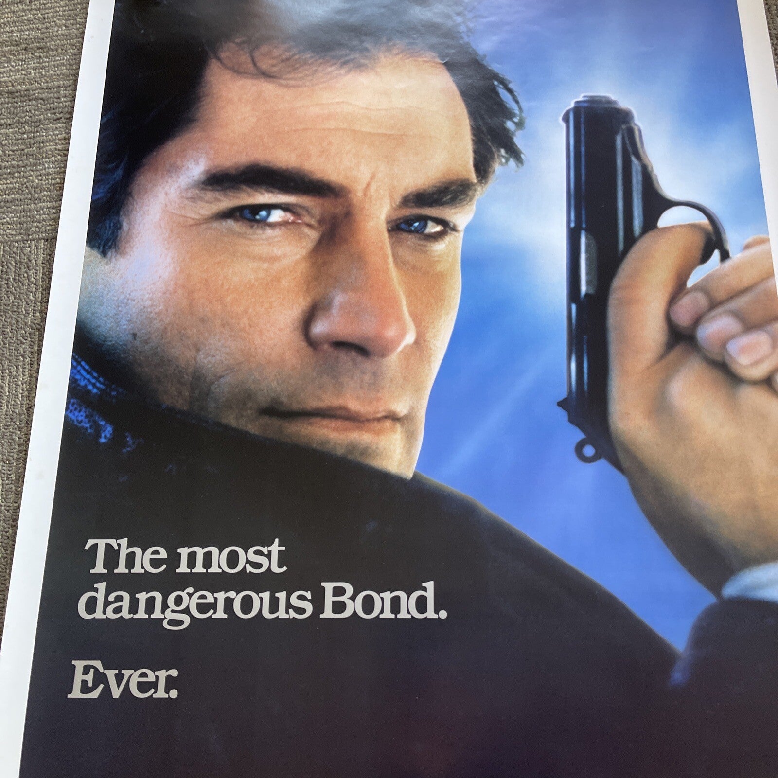 #164 1986 James Bond 007 THE LIVING DAYLIGHTS ORIGINAL 27X41 ROLLED MOVIE POSTER5
