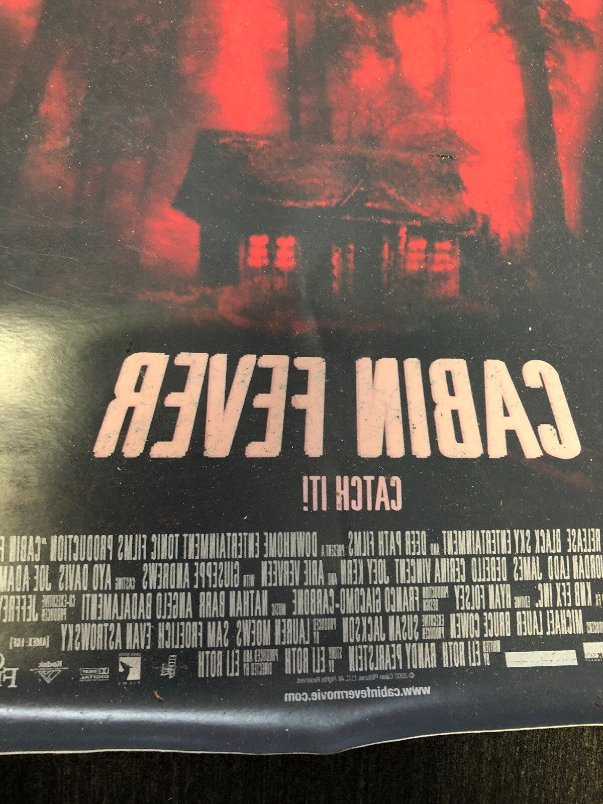 Cabin Fever 14X9 1/2 Movie Window Decal Poster Original Version2