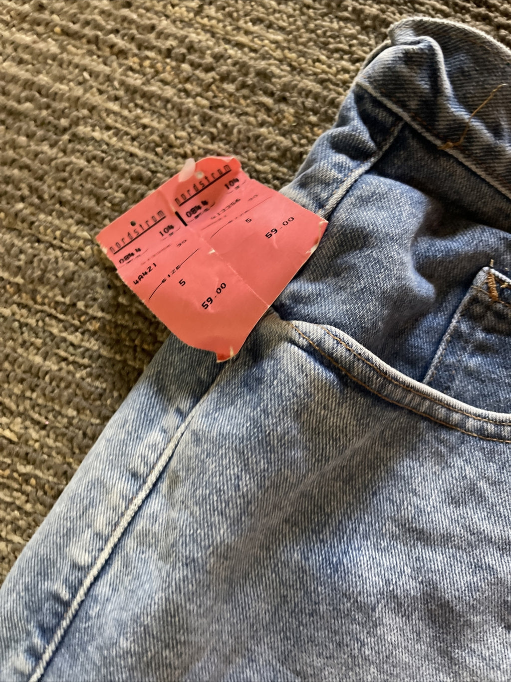 new old stock 1990 MARITHE FRANCOIS GIRBAUD Womens Jean shorts 5/6 Denim USA1