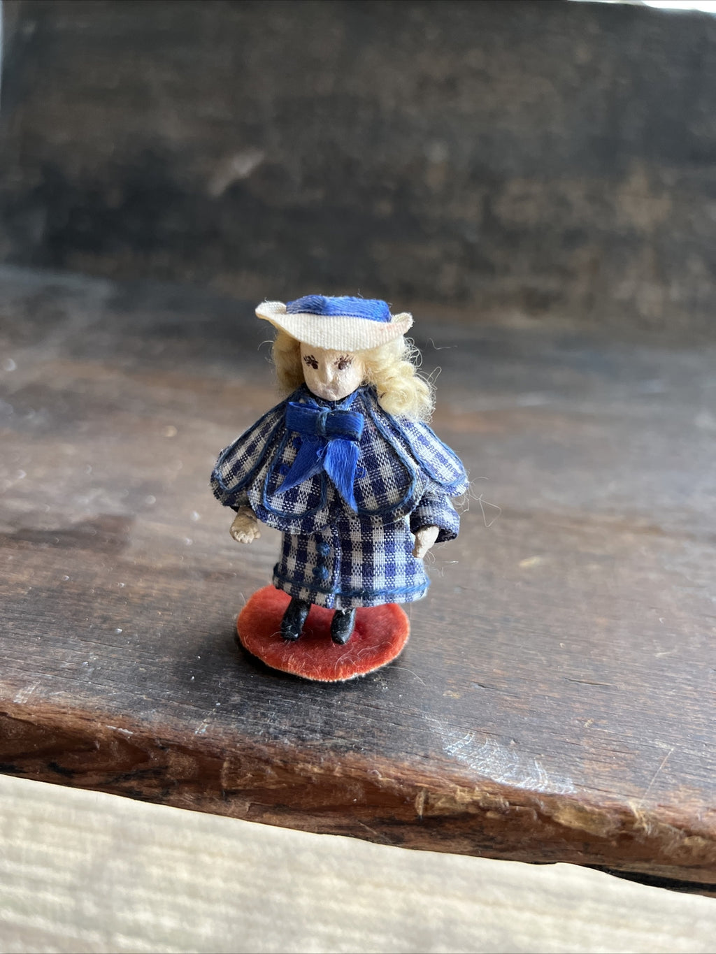 Vintage Miniature Dollhouse Art Doll 2” Hand Painted Detailed Rare1