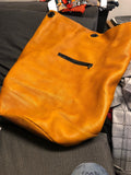 J P Ourse & Cie Leather Bucket Style Travel Bag Made in Bolivia 25”0