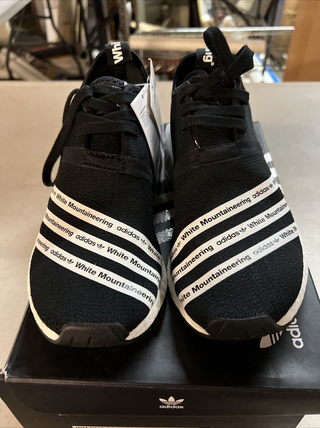 NEW - Adidas x White Mountaineering Black NMD R2 BB3072 Men’s size 6.54