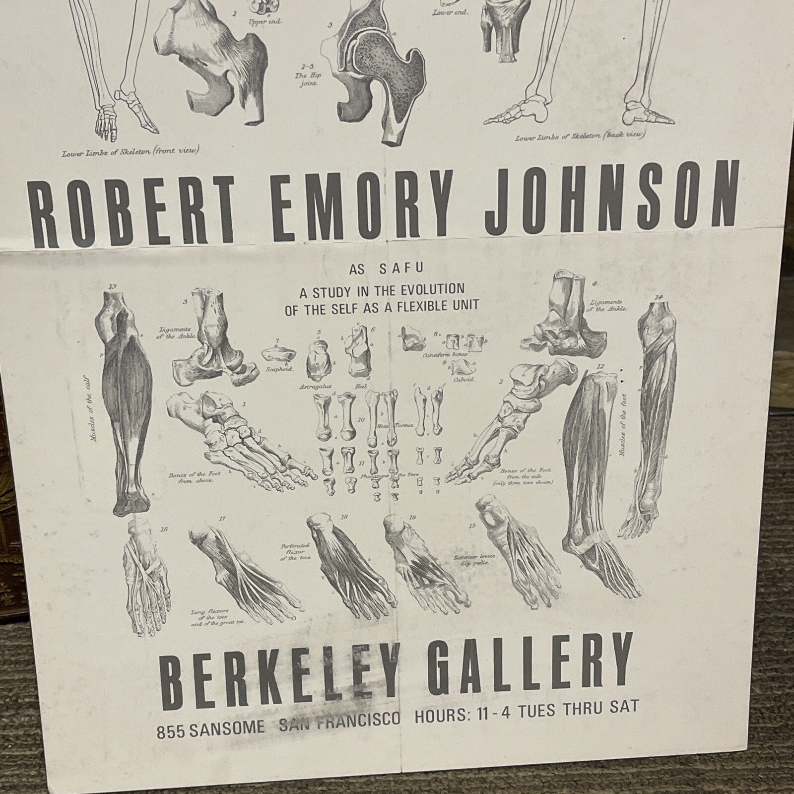 Robert Emory Johnson Jan 16 to Feb 3, 1960s Berkeley GALLERY Poster PRINT2