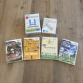Nintendo Wii Japan Import Lot: 4 Games NIB + Wi-Fi USB Connector + Silicon Cover0