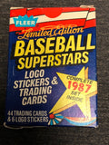 Fleer 1987 Limited Edition Baseball Superstars-44 Trading Cards-6 Logo Stickers0