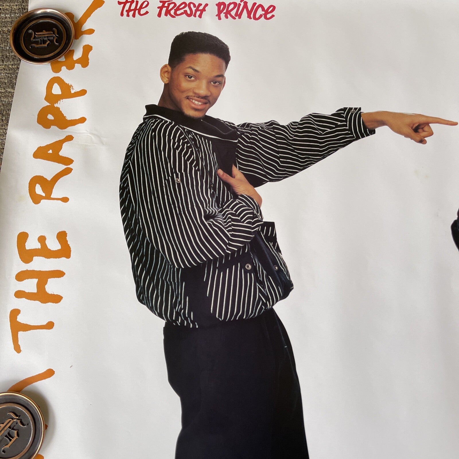 #154 1988 Will Smith Fresh Prince DJ Jazzy Jeff Record Store Promo Poster 24x36”7