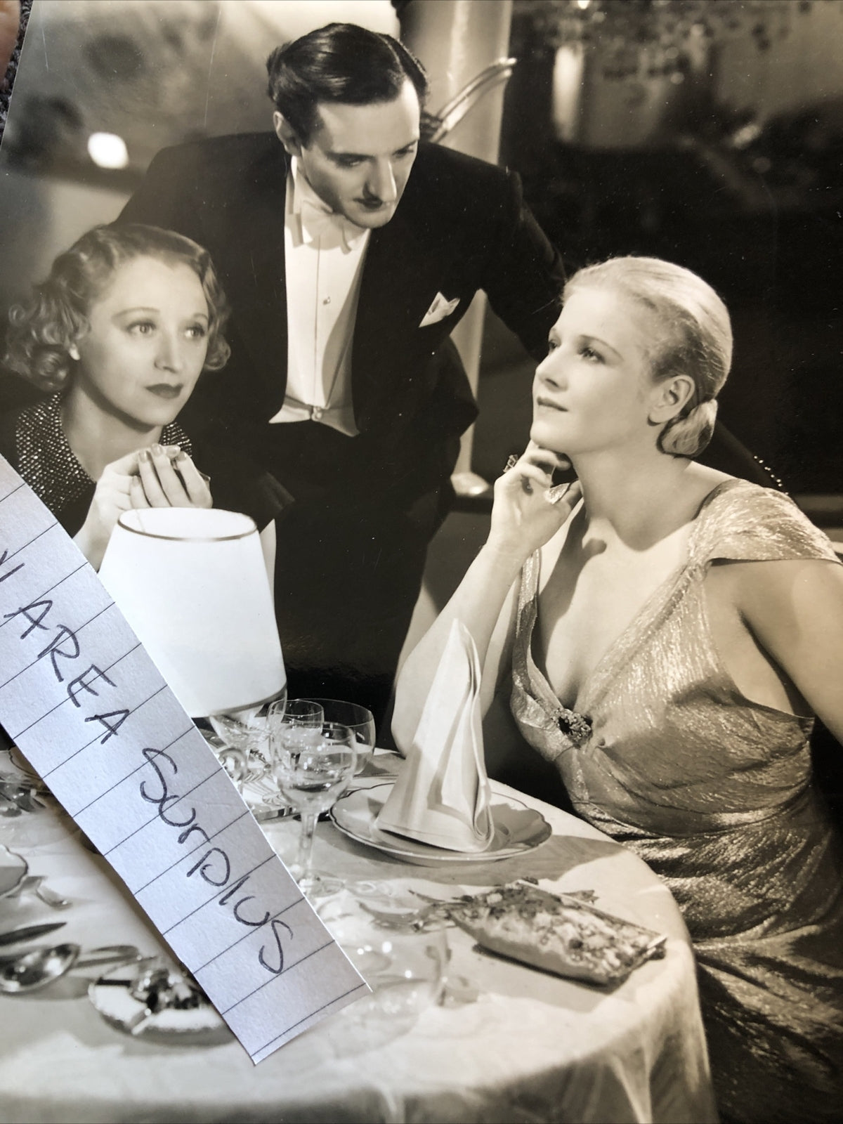 RARE Original Photo Of Ann Harding & Basil Rathbone 7.5”x6” Candid Shot6