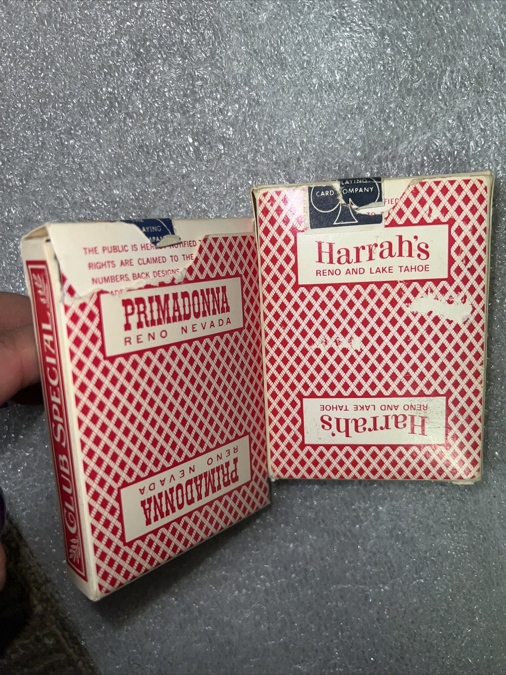 Vintage Club STAMP BEE DIAMOND BACK No. 92 Club Playing Cards Harrah’s Reno2