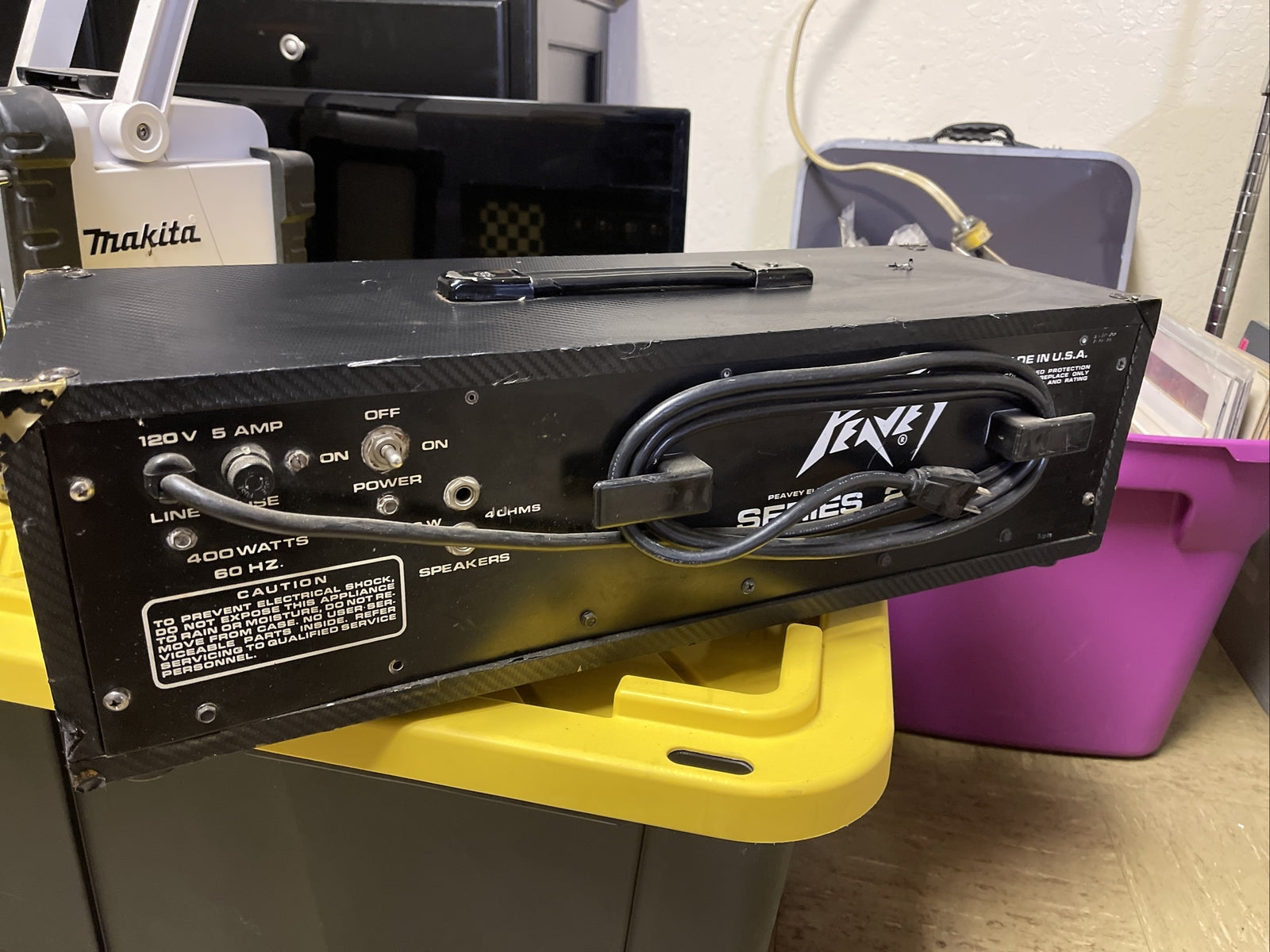 Vintage Peavey  Series 260D Amp Head Untested For Parts6