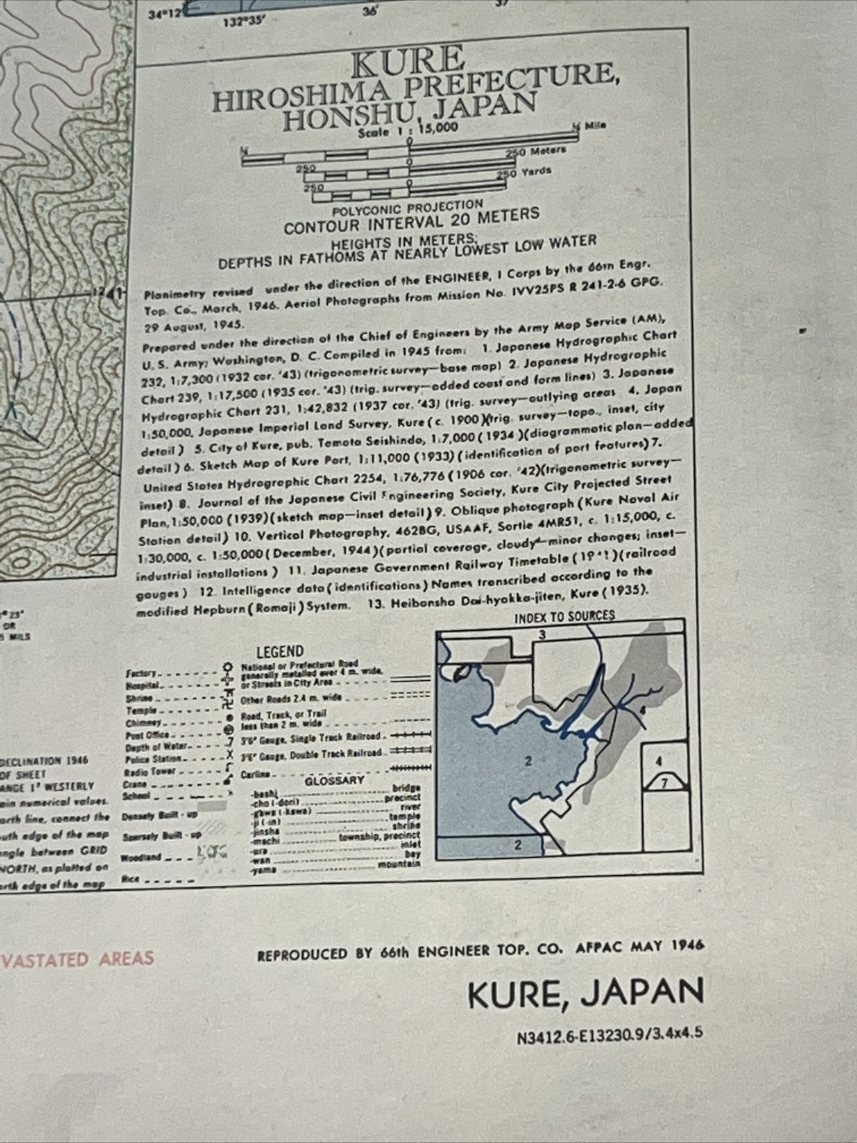 3 Vintage Posters Hiroshima Kure Nagasaki Japan Plan Maps8