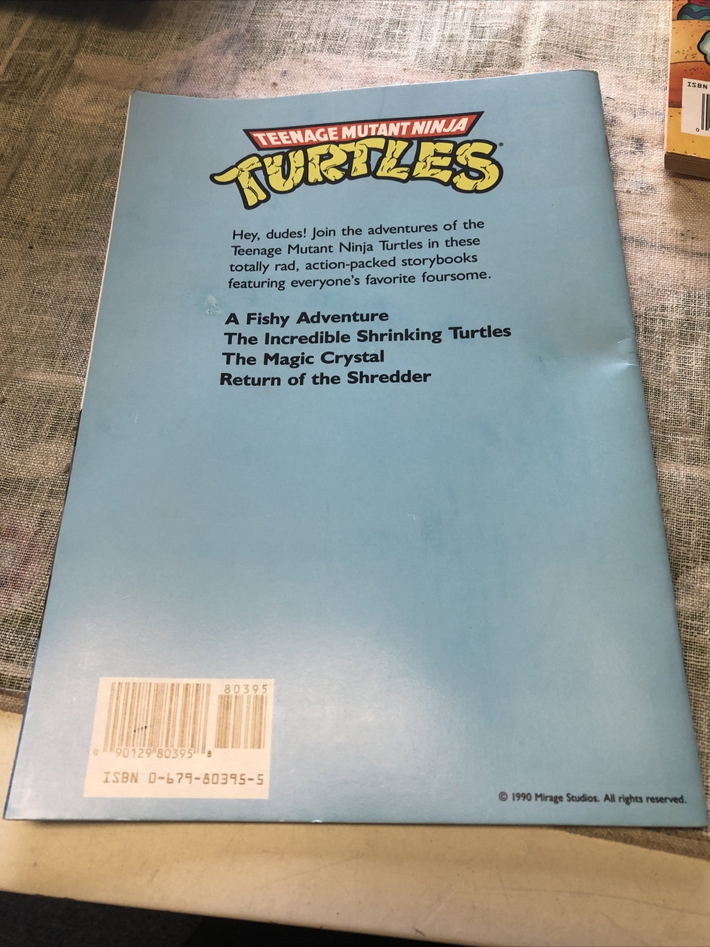 1990 Teenage Mutant Ninja Turtles Return Of The Shredder Storybook Adventure1
