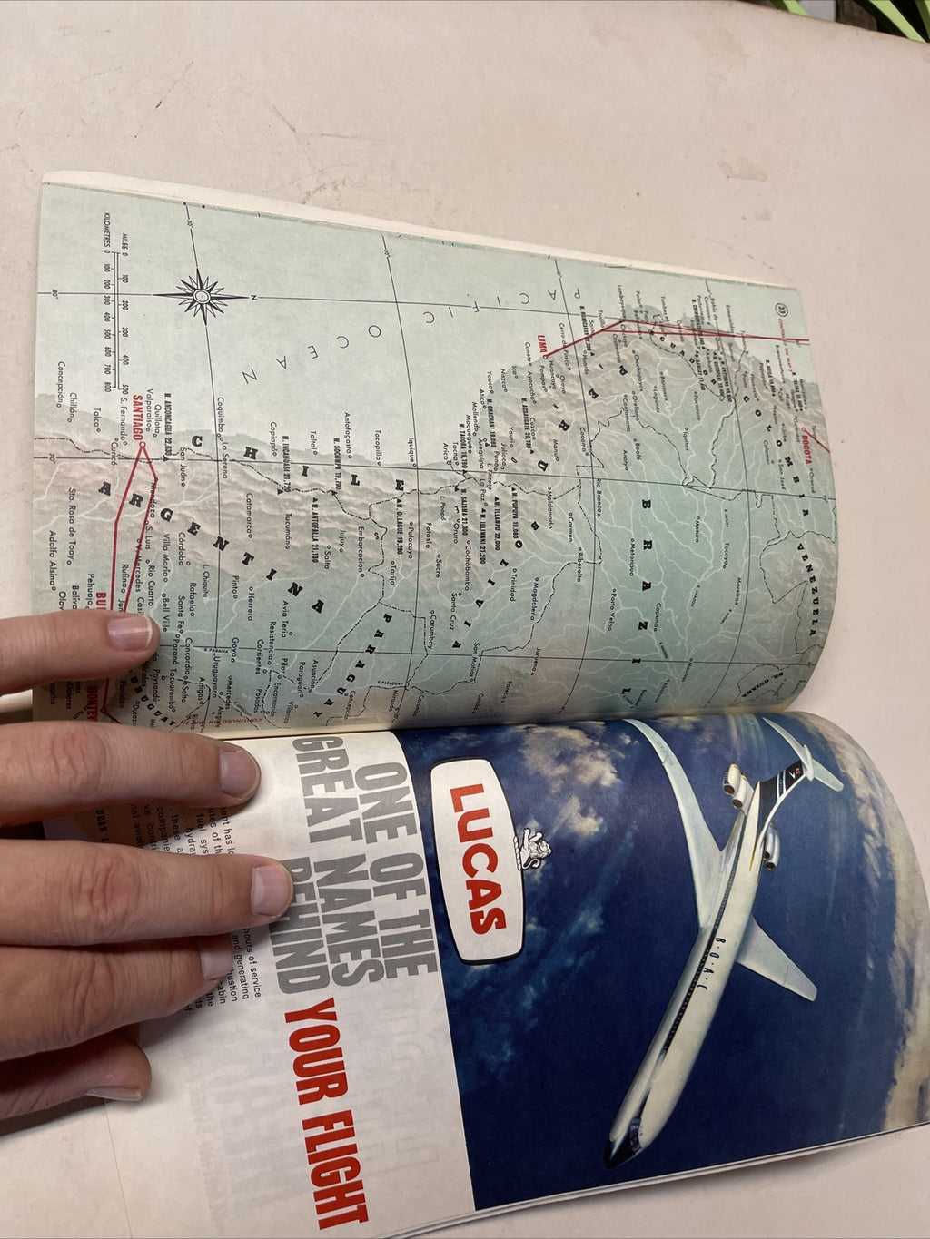 1962? BOAC Route Map Book British Air TIMETABLE SCHEDULE Brochure flight cover3