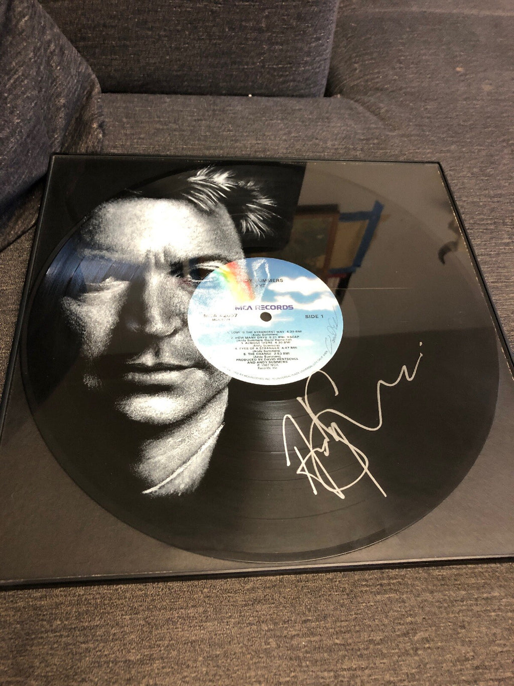 Andy Summers XYZ MCA RECORDS DLF Music.. Signed Record ALBUM2